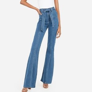 Nwt Express Bell Flare Super High Waist 
